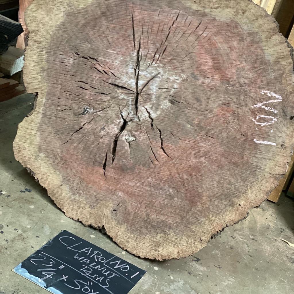 Claro Walnut Burls Live edge #1