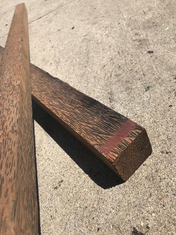 Black Palm Turning Blanks 1 1/2 x1 1/2 x24