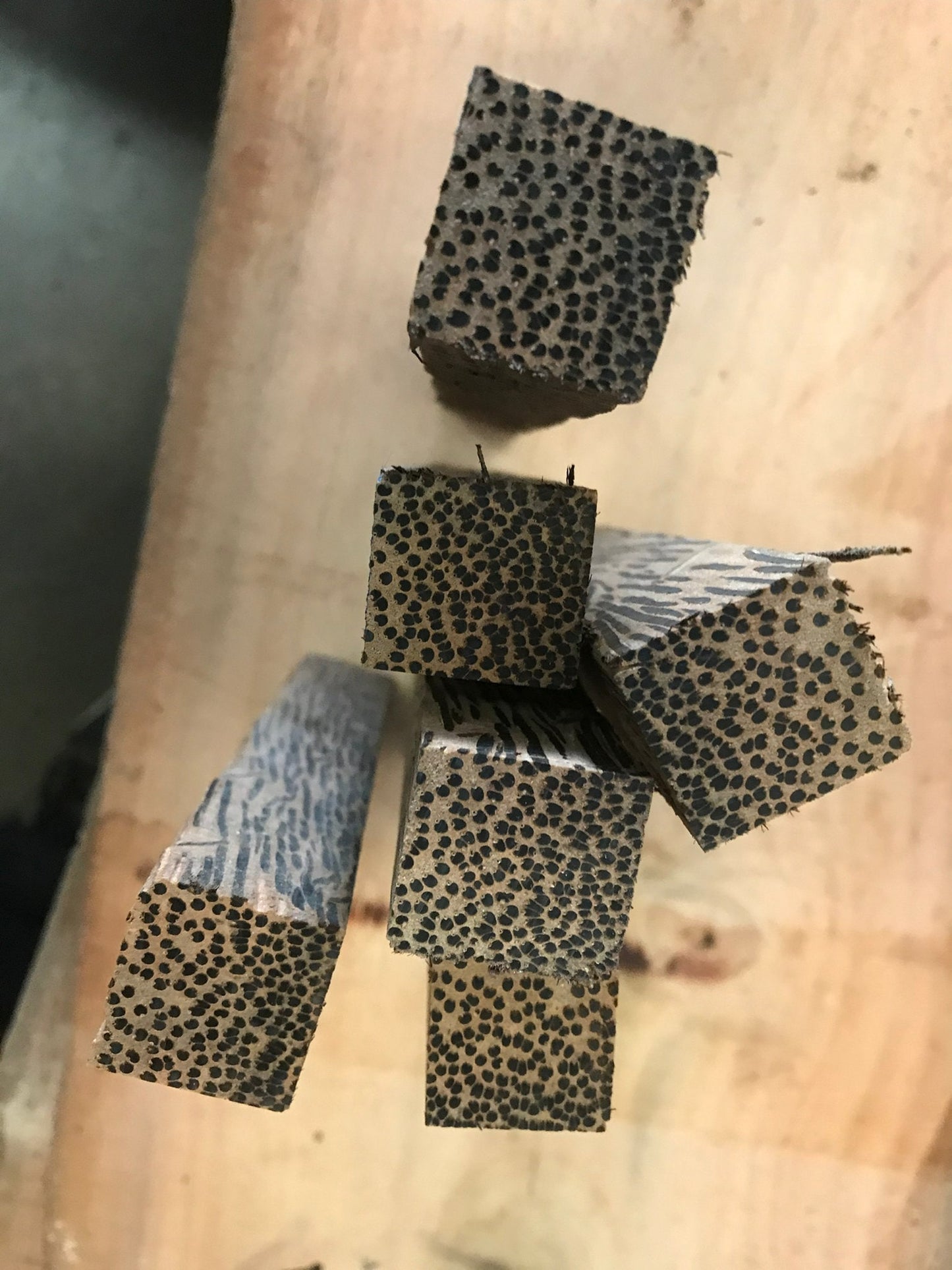 California exotic hardwoods combo pack of 5 Pen blanks 1"x1"x6 | #Black Palm #