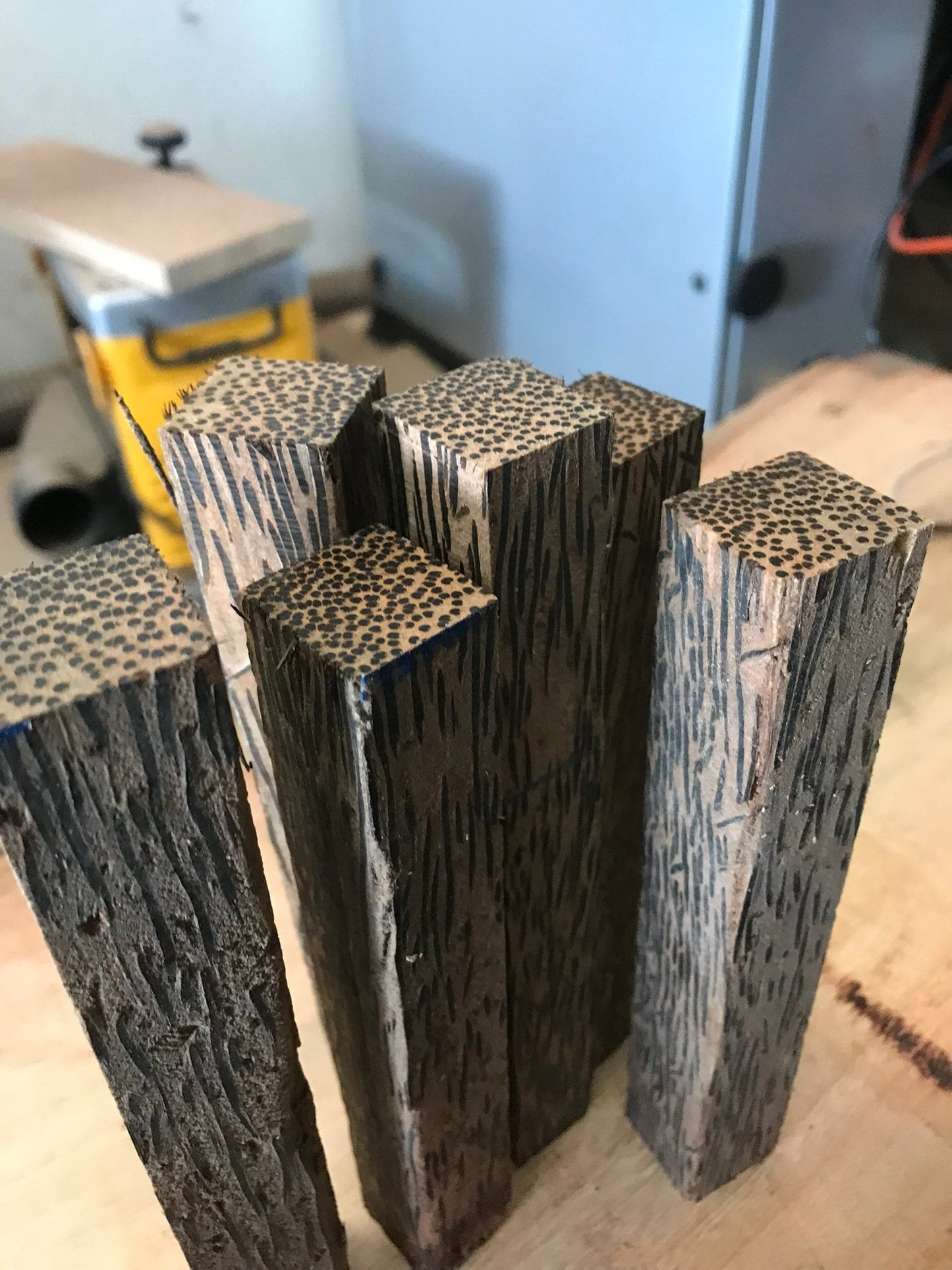 California exotic hardwoods combo pack of 10 Pen blanks 1"x1"x6 | #Black Palm #Zebra wood #