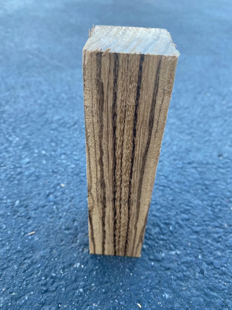 California exotic hardwoods combo pack of 10 Pen blanks 1"x1"x6 | #Black Palm #Zebra wood #