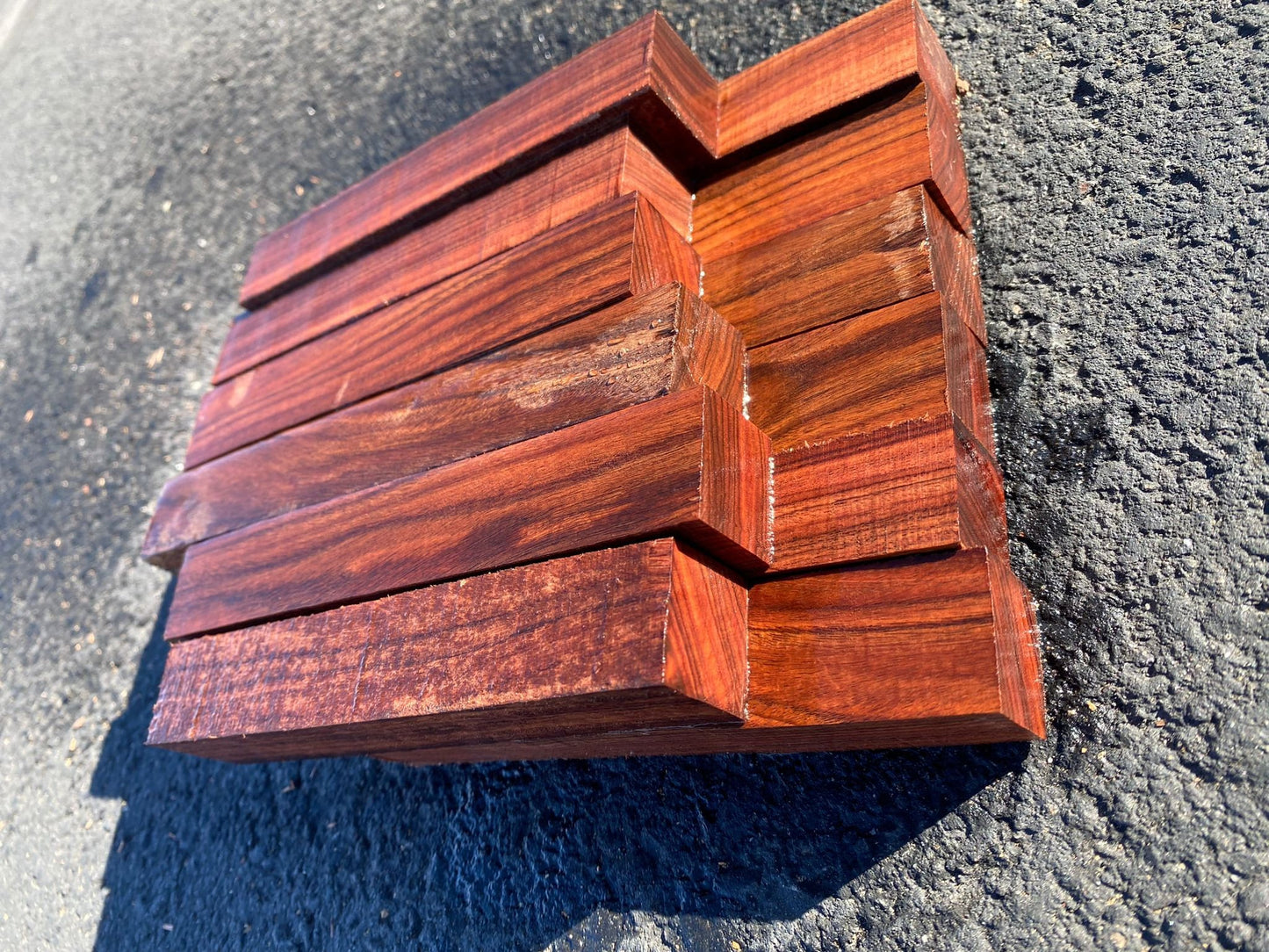 California exotic hardwoods combo pack of 10 Pen blanks 1"x1"x6 | #Black Palm #Bolivian rosewood #
