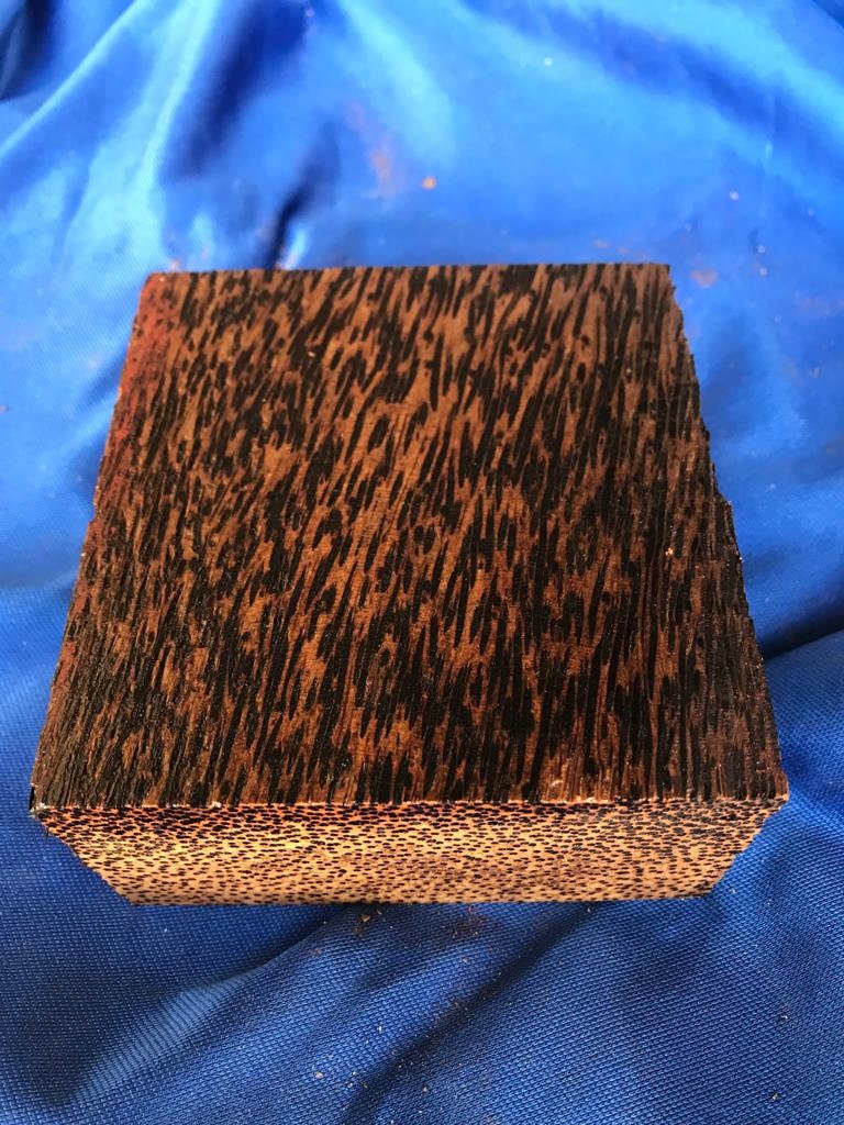 Beautiful Exotic Black Palm 3 pc Combo Pack Bowl Blanks 4"x4"x2"