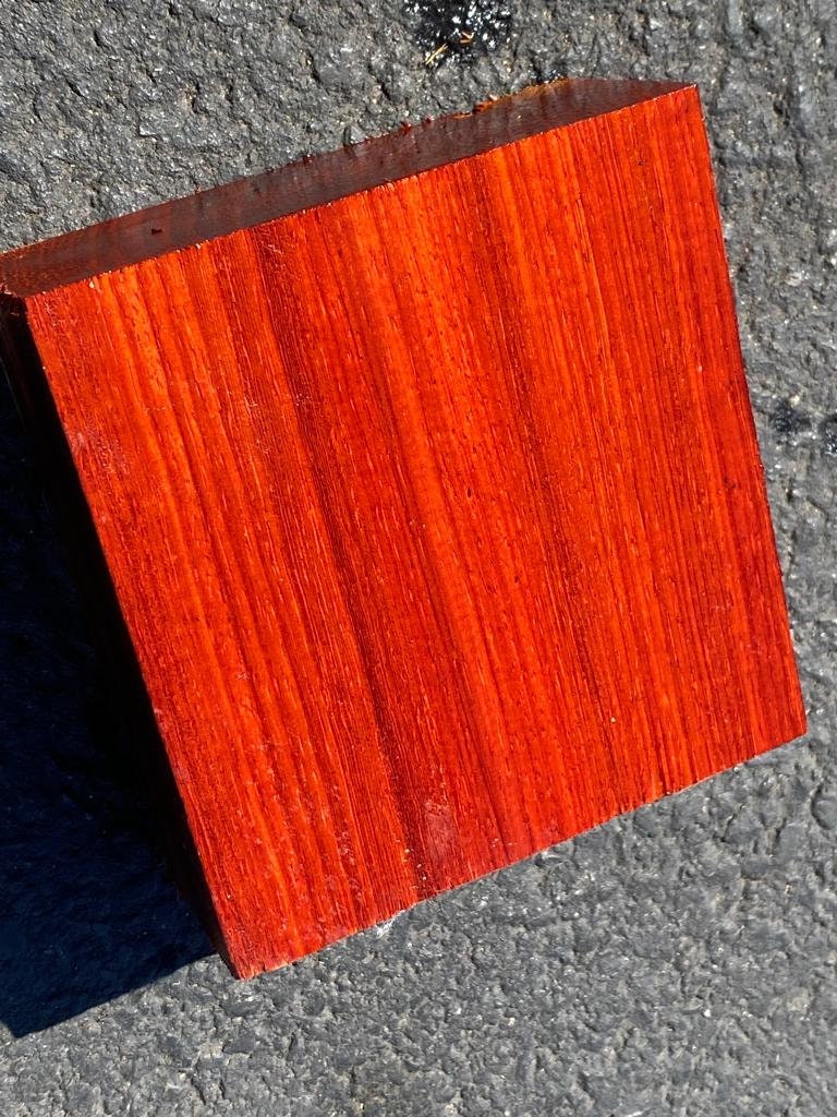 Exotic beautiful 2 PC combo pack Padauk wood turning wood bowl blank 10" x 10" x 2" LATHE SIZE block free shipping