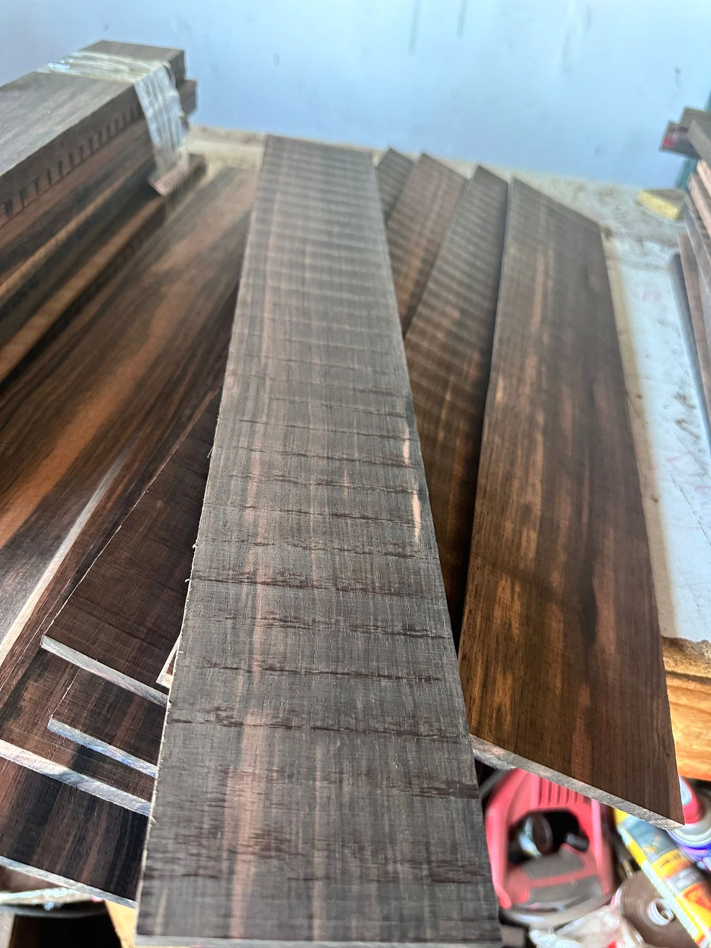 Macassar Ebony 28" x 3-1/4" x 3/8"- 5 String Bass
