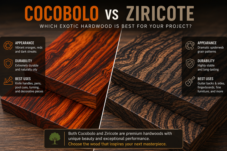 Cocobolo vs Ziricote: Which Exotic Hardwood Is Best for Your Project