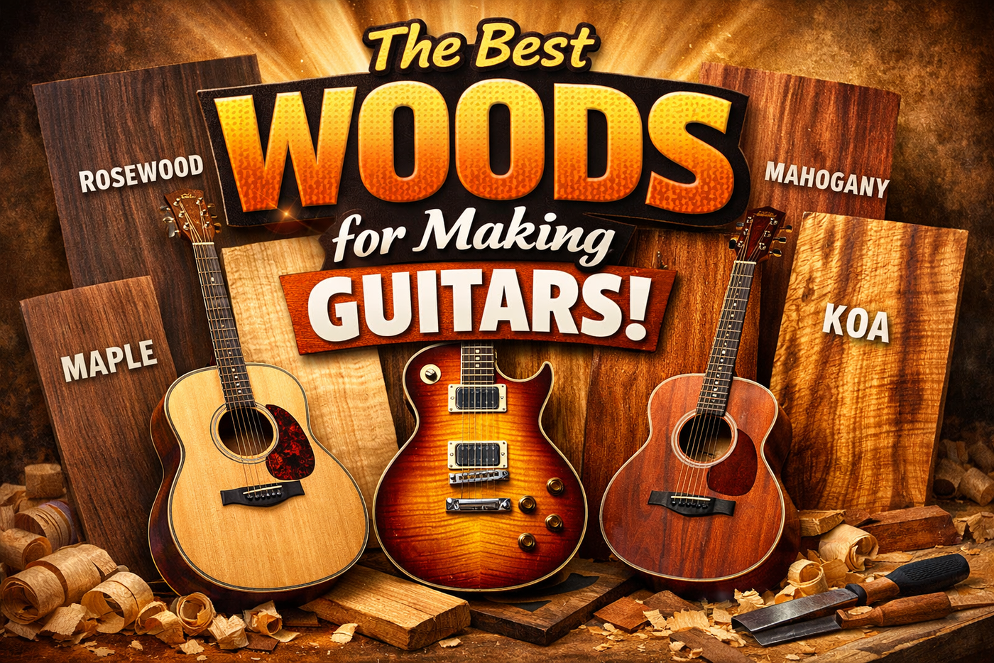 The best woods for making guitars