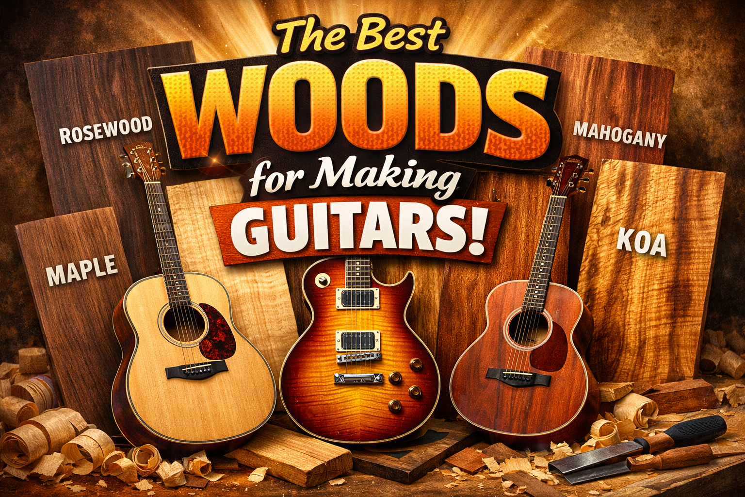 The best woods for making guitars