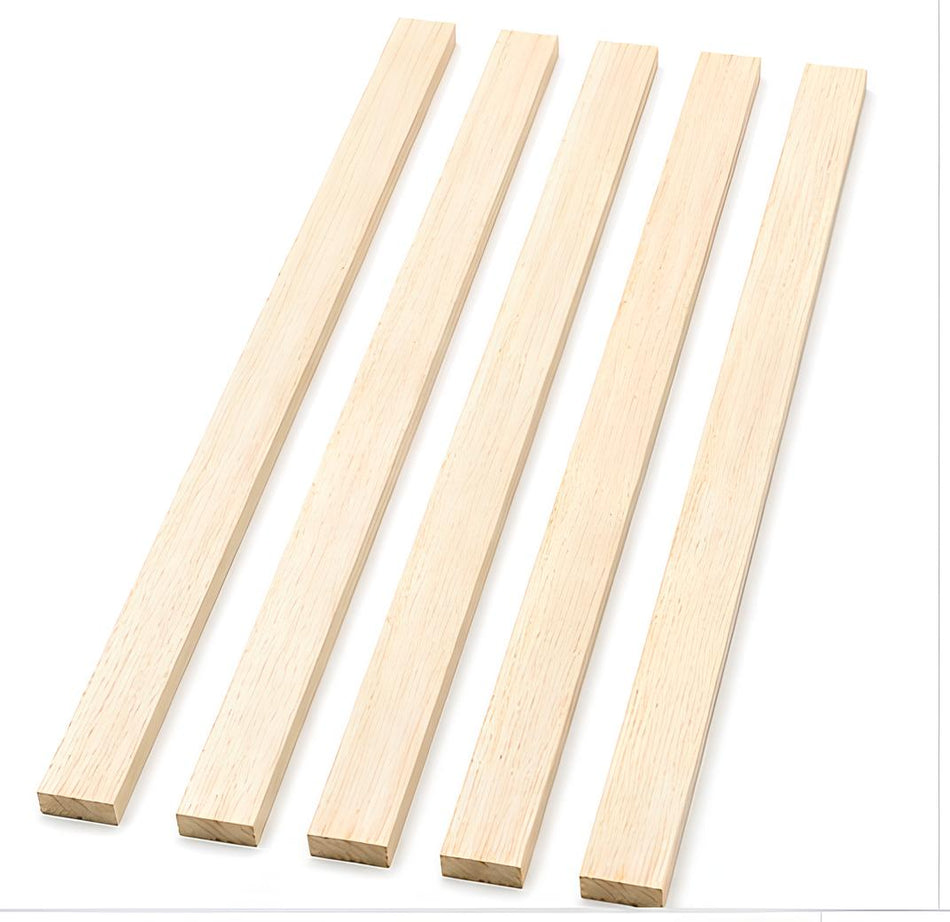 White Limba Binding Wood Strips, Pack of 5, for Guitar Binding and Fine Woodworking