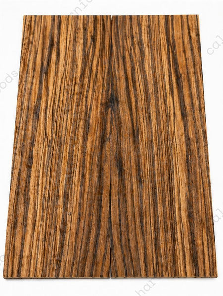 Zebrawood Bookmatched Guitar Drop Tops (21 x 7-14 x 14)