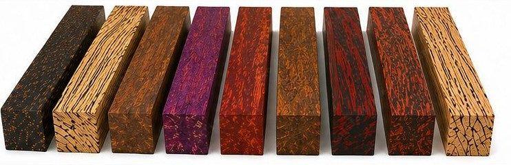 Exotic Wood Turning Blanks Combo Pack – 1.5" x 1.5" x 18" (10 Species)
