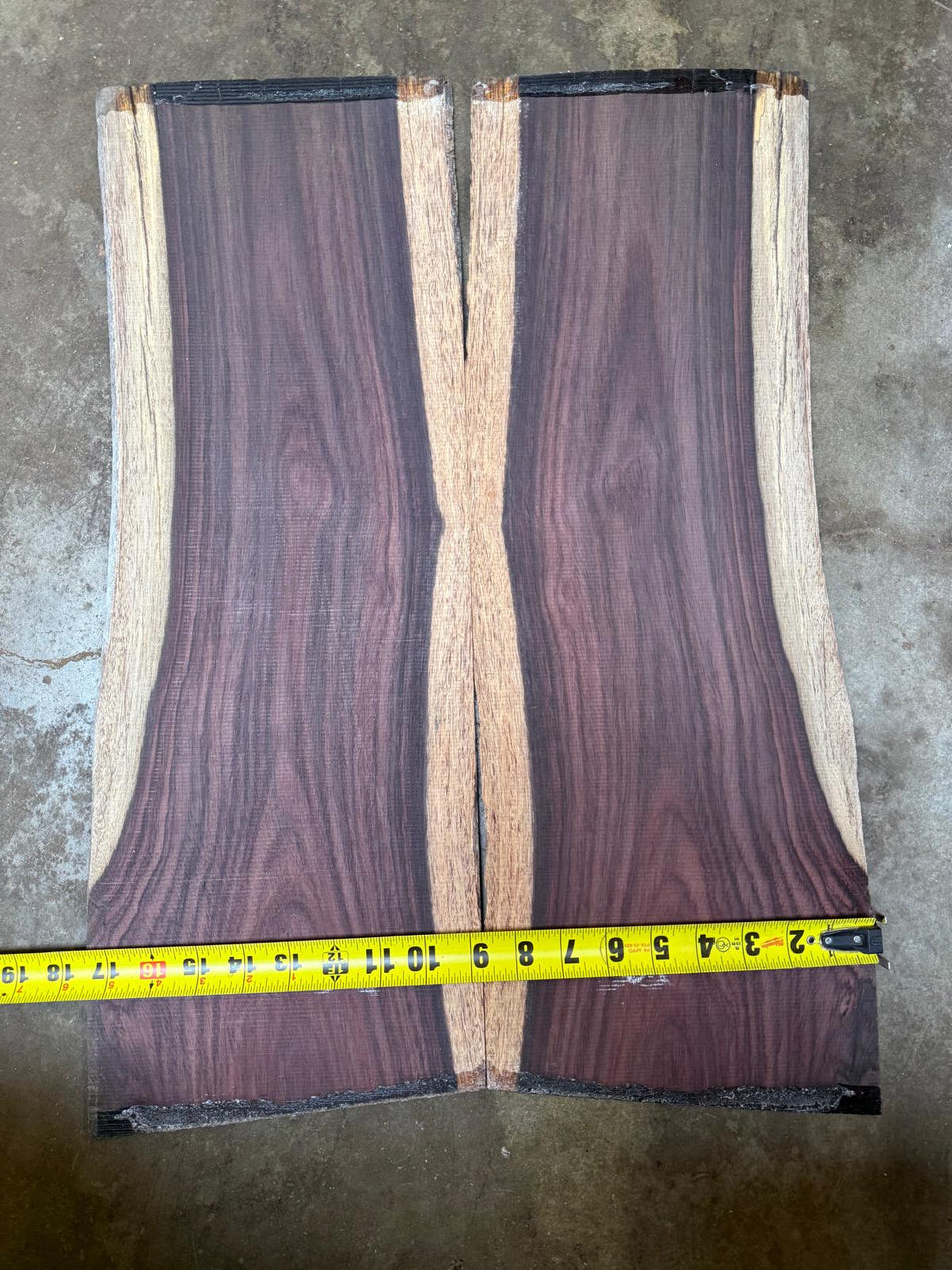 East Indian Rosewood Electric guitars drop Tops 3/16 “ x 15 1/4” x 22 1/4" (Q)