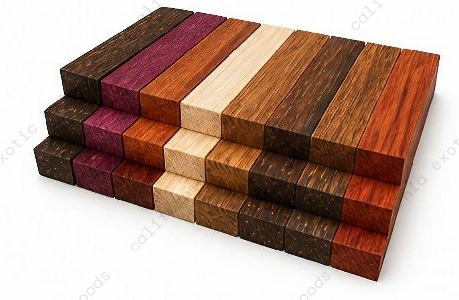 Exotic Hardwood Lumber Strips – Cutting Board Wood Pre-Cuts (13/16" x 1.5" x 23.85")
