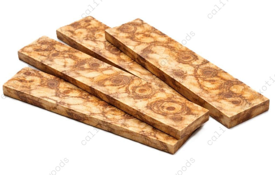 Mappa Burl Inlay Wood Blank – 1/4" x 1-1/2" x 9" | Premium Exotic Figured Hardwood for Fine Woodworking