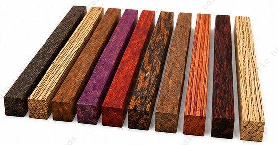 Exotic Wood Turning Blanks Combo Pack (1" x 1" x 12")