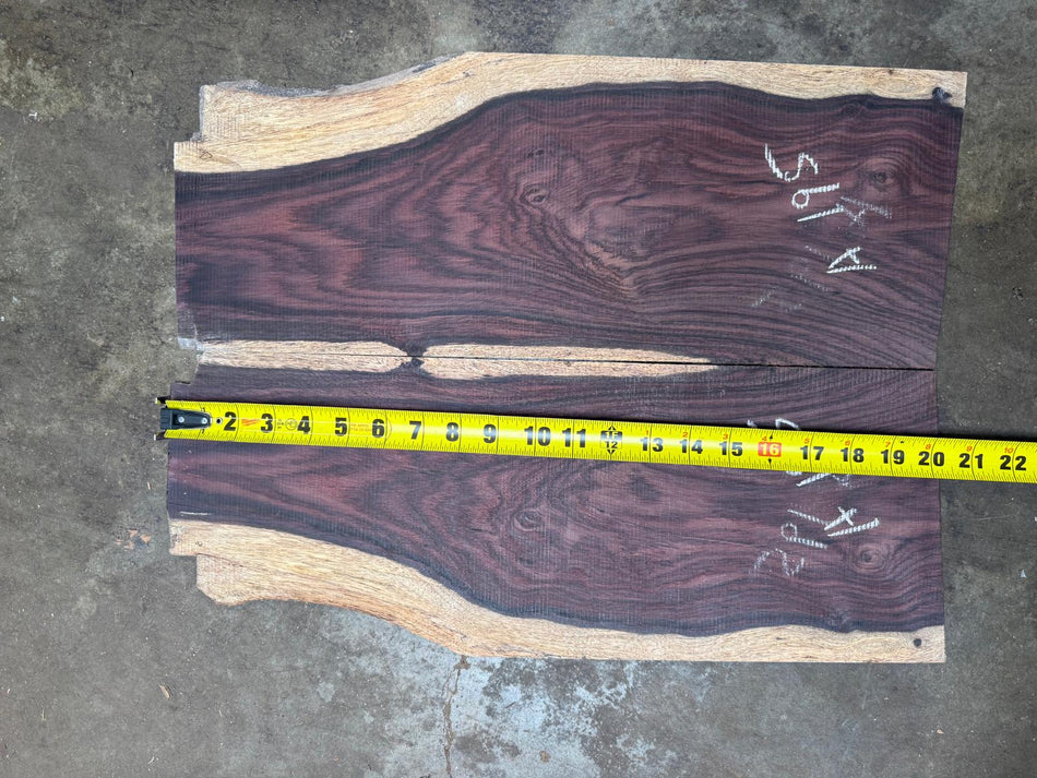 East Indian Rosewood Electric guitars drop Tops 3/16 “ x 15 1/4” x 22 1/4" ( A195)