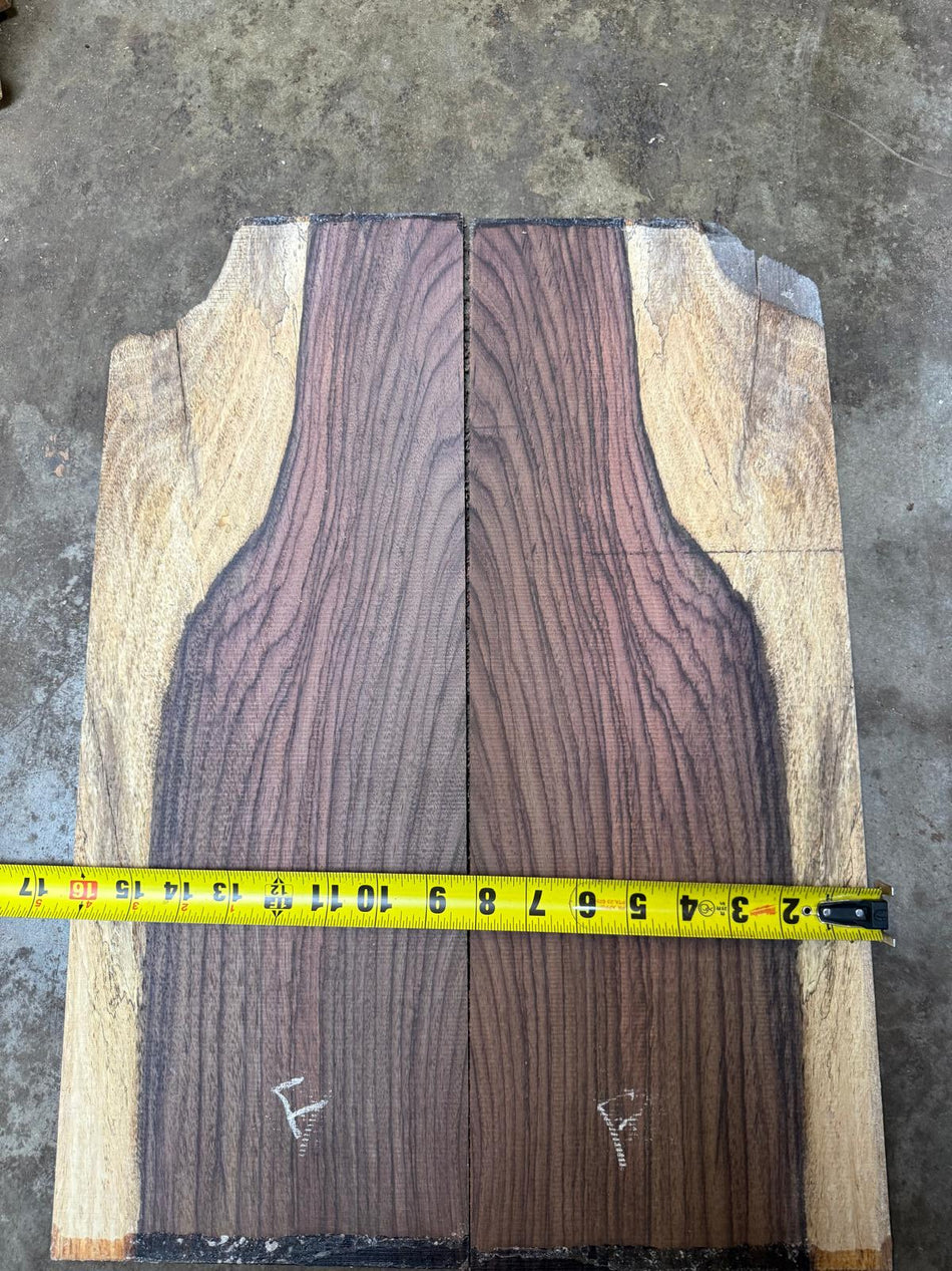 East Indian Rosewood Electric guitars drop Tops 3/16 “ x 15 1/4” x 22 1/4" (F)