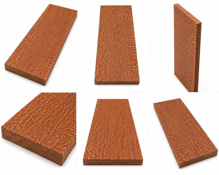 2 Pieces Gorgeous Leopardwood Boards – 4" Wide x 12" Long x 1/4" Thick Exotic Hardwood Lumber