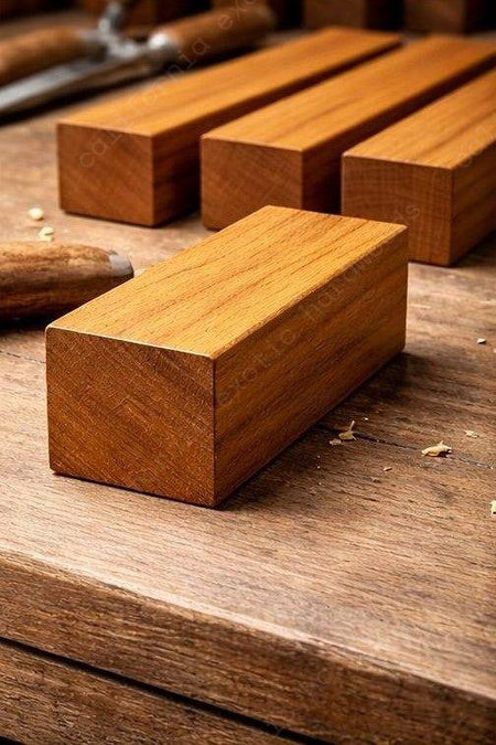 Genuine Teak Wood Turning Blank – Hardwood for Fine Craft Projects