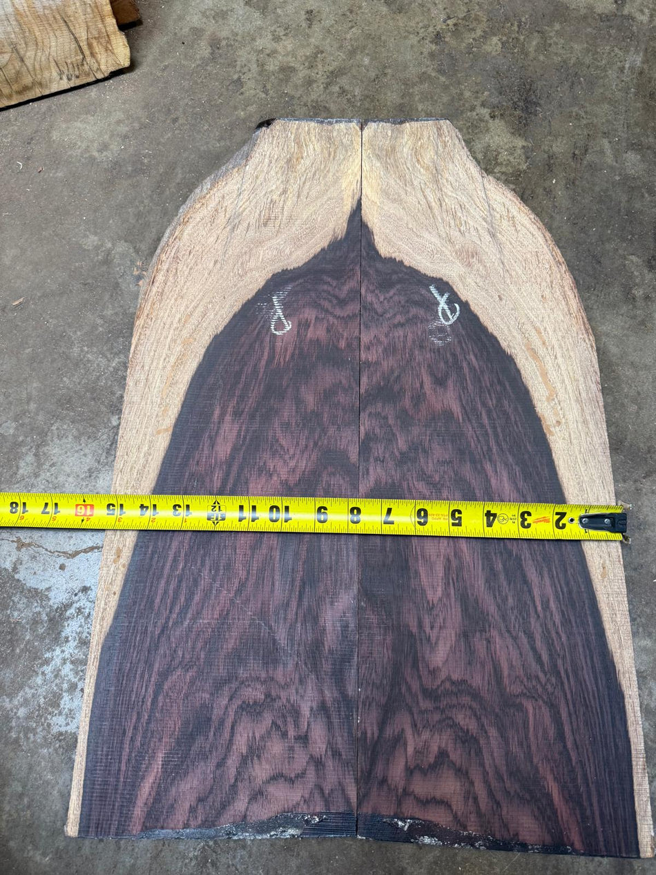 East Indian Rosewood Electric Guitars Drop Top 3/16 “ x 15 1/4” x 23. 1/4