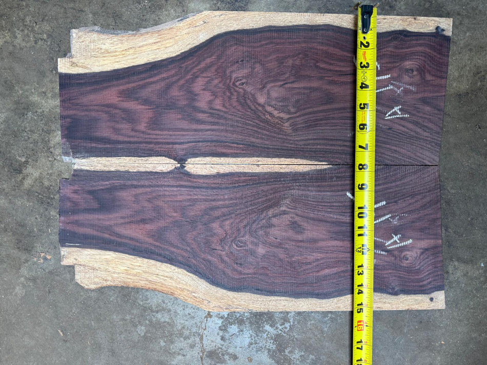 East Indian Rosewood Electric guitars drop Tops 3/16 “ x 15 1/4” x 20 1/4” #A 195