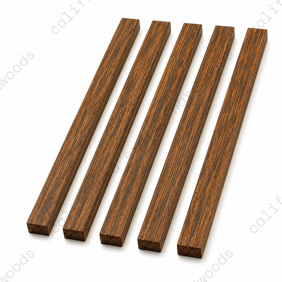 Pack of 5 Ovangkol Binding Wood Strips – Exotic Wood for Guitar And Fine Woodworking