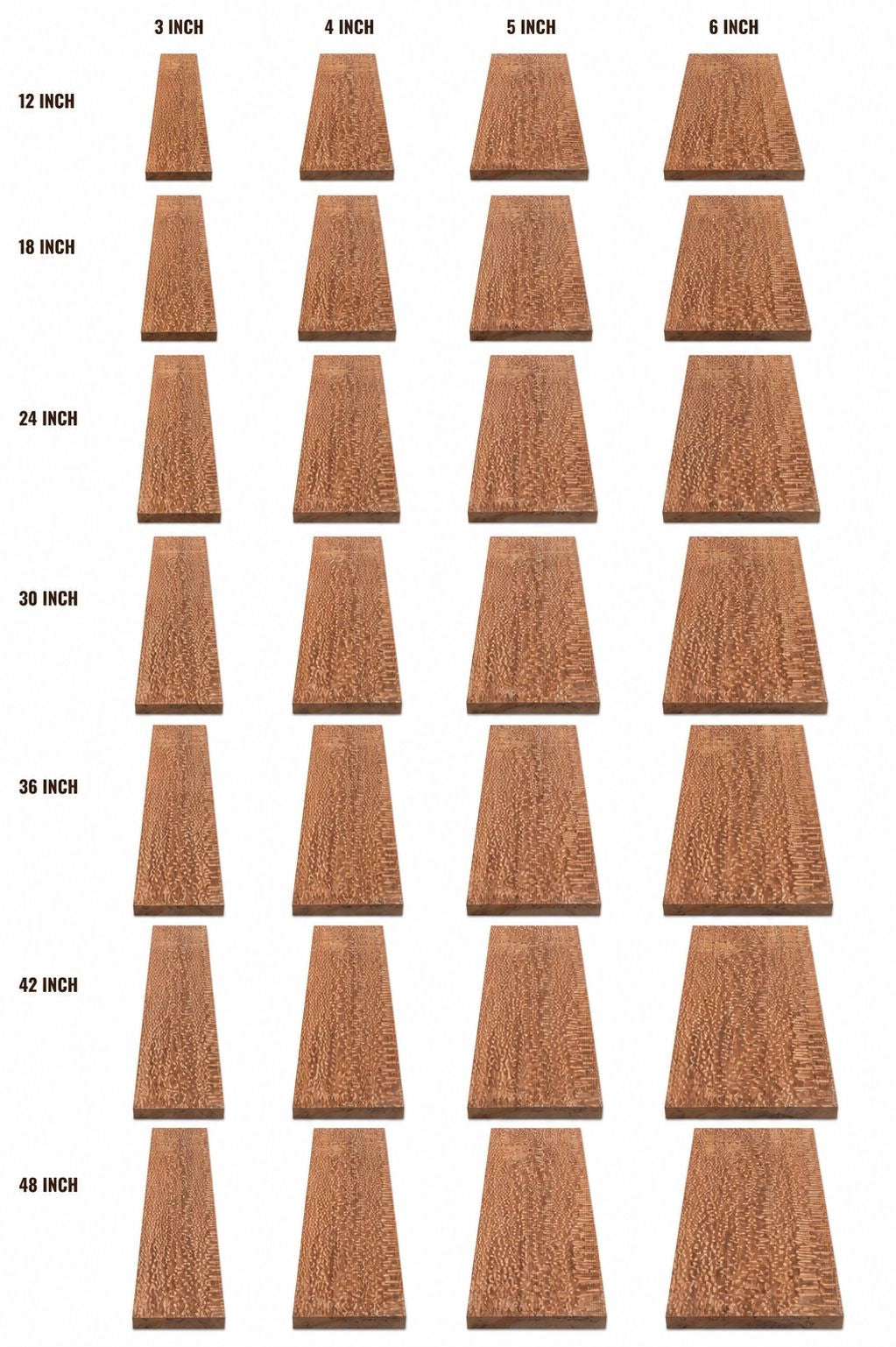 3/4" Thick Leopardwood Dimensional Boards – Exotic Hardwood Lumber for Fine Woodworking