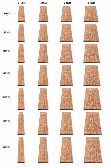 3/4" Thick Leopardwood Dimensional Boards – Exotic Hardwood Lumber for Fine Woodworking