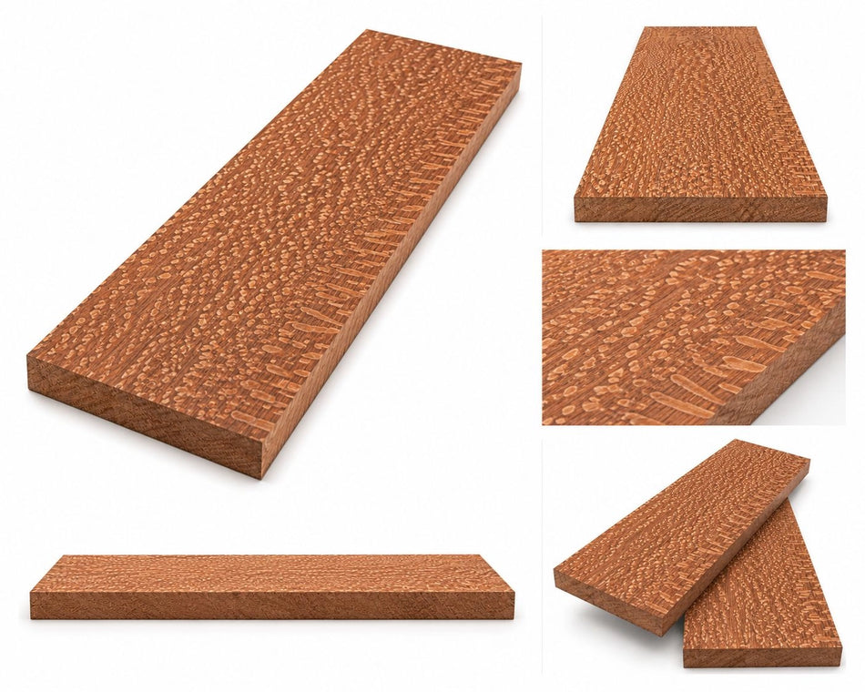 7/8” Leopard Wood Exotic Lumber (2PCS) – Kiln Dried Premium Hardwood Boards