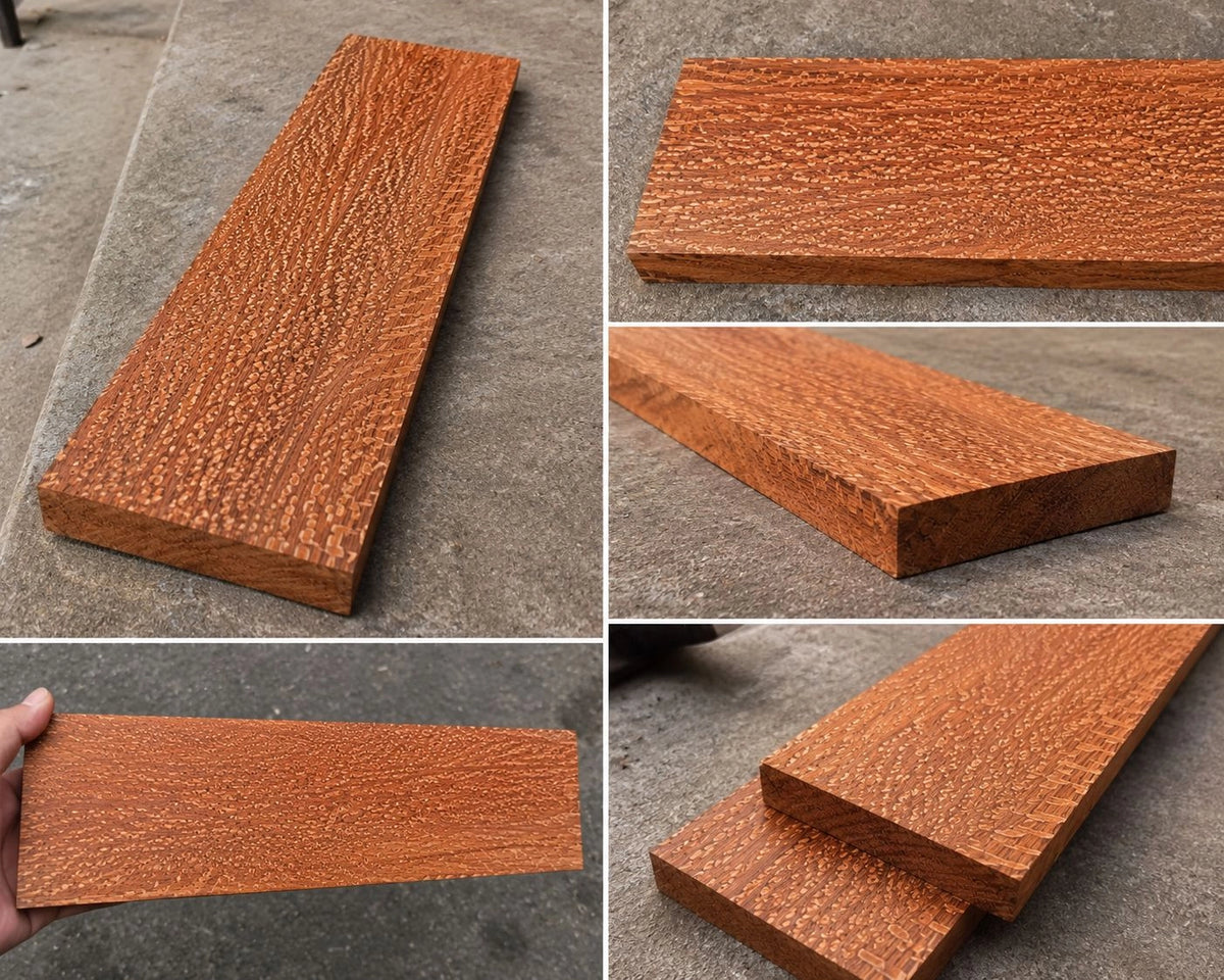 7/8” Leopard Wood Exotic Lumber (2PCS) – Kiln Dried Premium Hardwood Boards