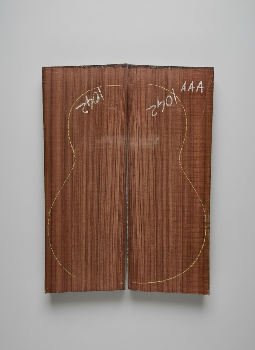 East Indian Rosewood Dreadnought Guitar Back Set – AAA Grade