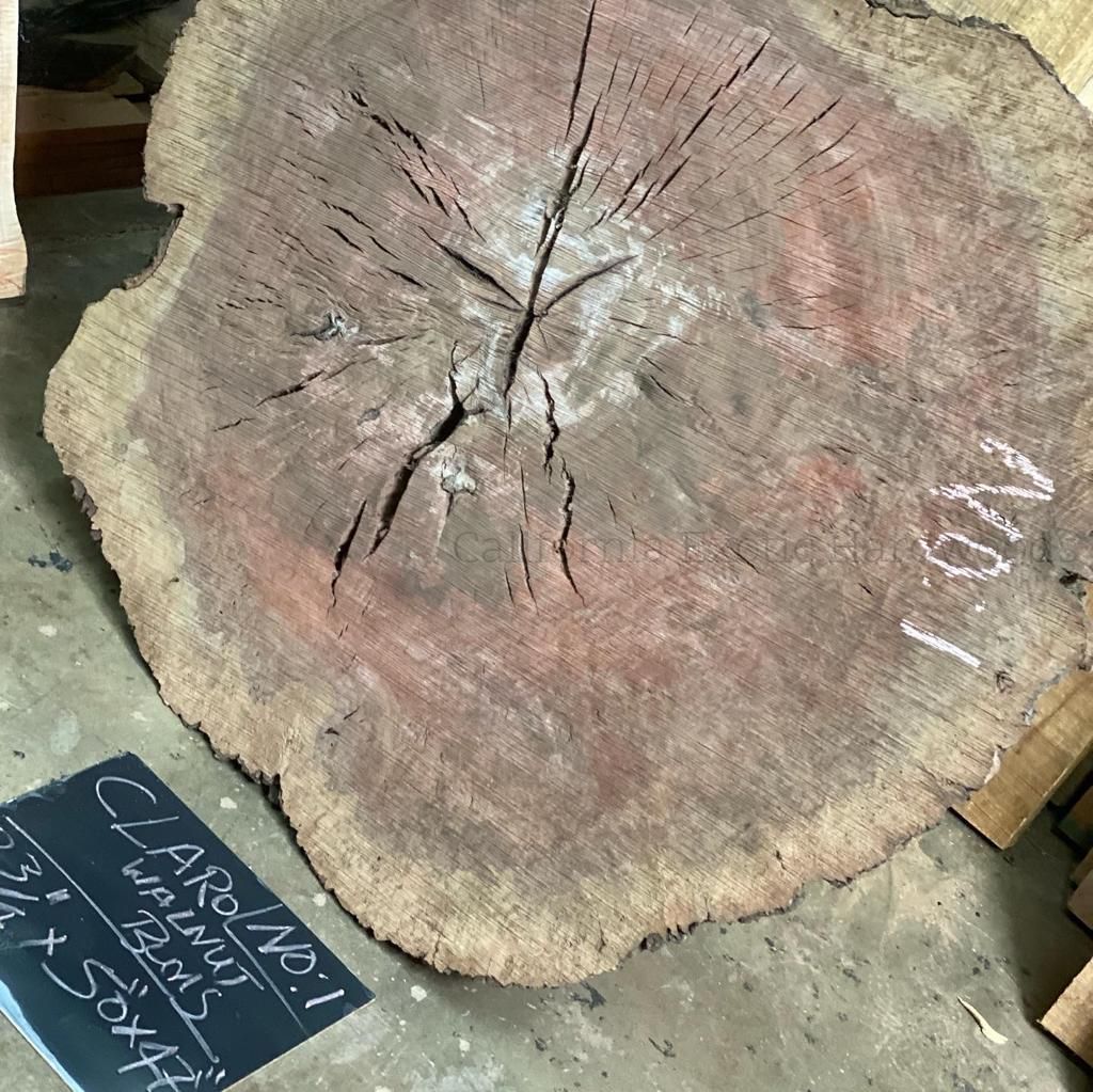 Claro Walnut Burls No 5 Bell Shaped California Exotic Hardwoods