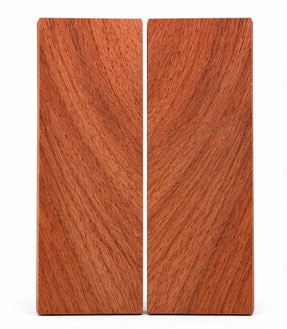 Curly Spanish Cedar Knife Scales – Premium Figured Exotic Hardwood Handle Blanks 5" x 1-1/2" x 3/8"