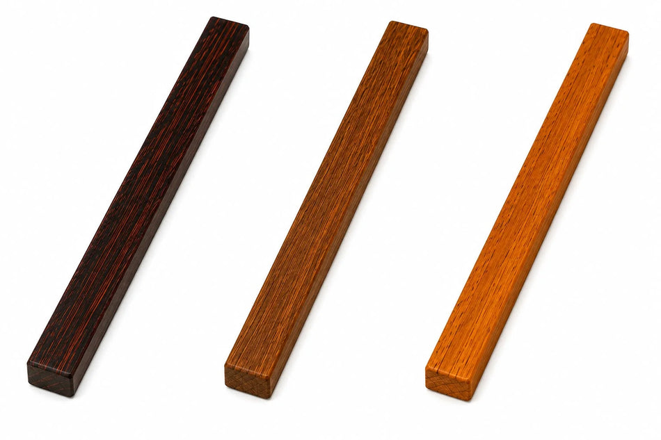 15-Piece Wood Combo Pack: East Indian Rosewood, Ovangkol, and Iroko Cutting Boards