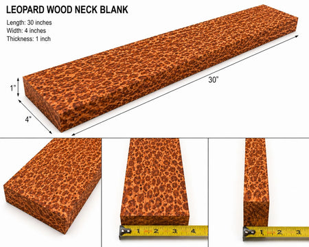 East Indian Rosewood & Leopardwood Wood Blanks – Exotic Hardwood Combo Pack (10 Pieces)