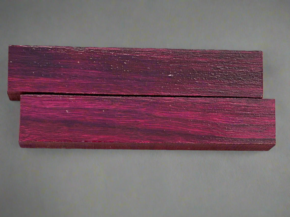 Pack of 2, Purpleheart Turning Wood Blanks 1-1/2 x 1-1/2 x 12 inches