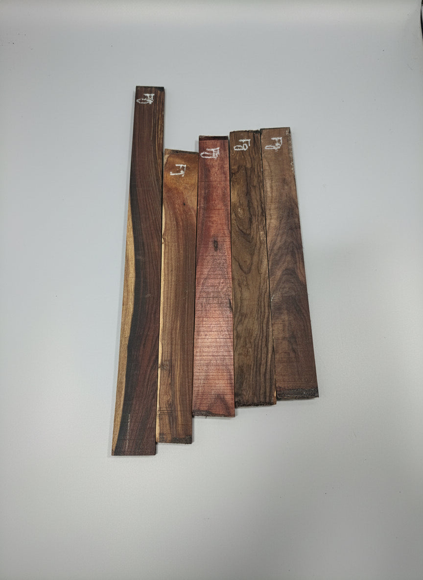 East Indian Rosewood Guitar Fingerboard (FIGURED)