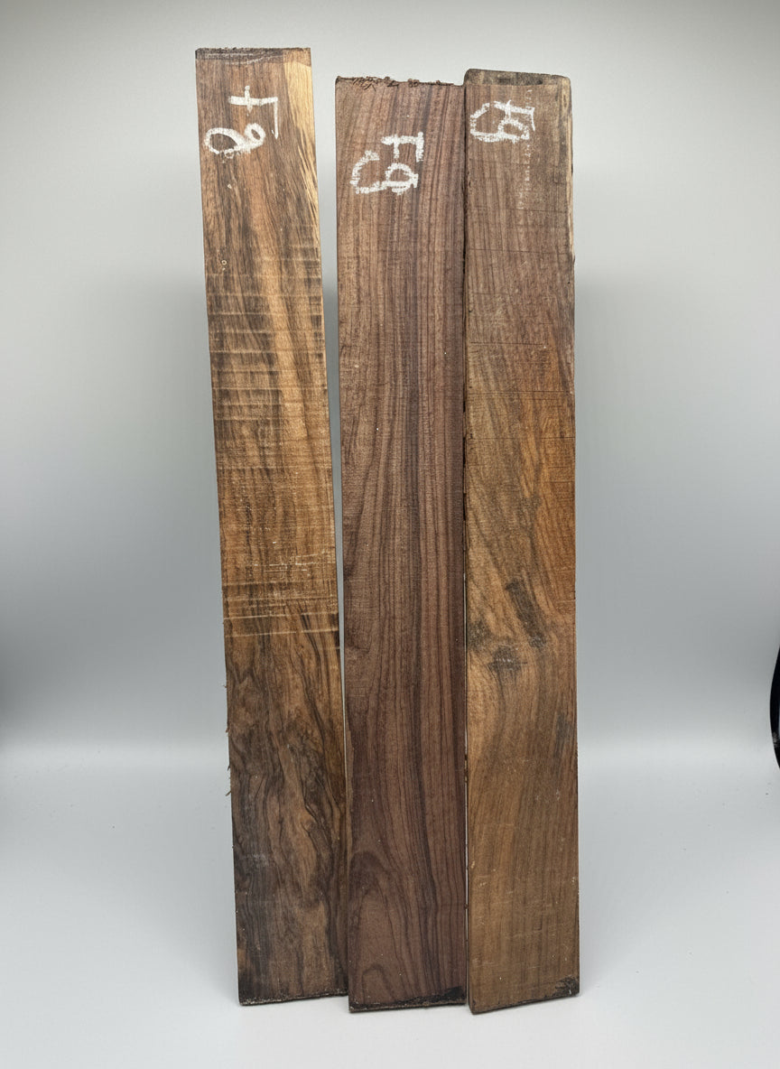 East Indian Rosewood Guitar Fingerboard (FIGURED)