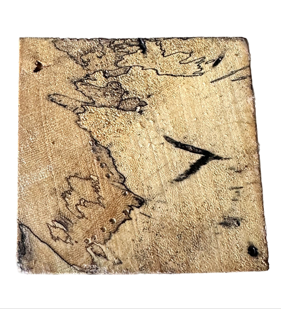 Spalted Tamarind Knife Scale Blank- 6 x 1-1/2 x 1 Inch