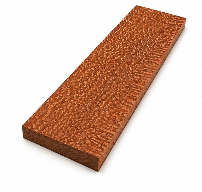 Leopardwood Wood Blanks – 1/8" x 3" x 24" Exotic Hardwood Craft & Guitar Wood