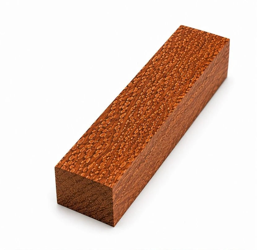Leopardwood Pen Blanks – 3/4" x 3/4" x 5-1/2" Premium Exotic Wood for Turning & Pen Making