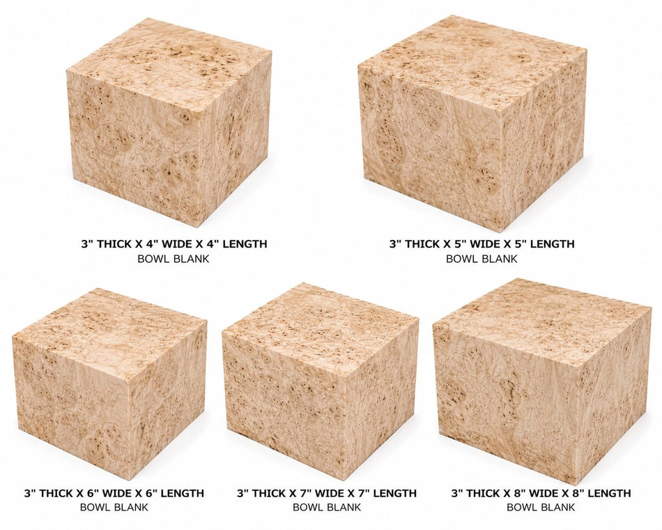 Mappa Burl Bowl Blanks – Exotic Wood for Woodturning & Fine Craftsmanship