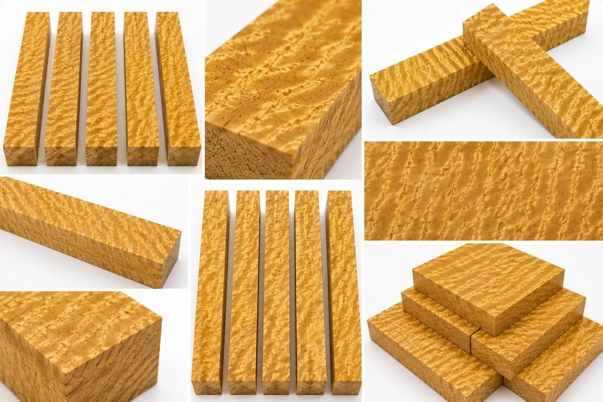 Movingui Pen Blanks – Premium Exotic Hardwood Turning Blanks 1" x 1" x 6"