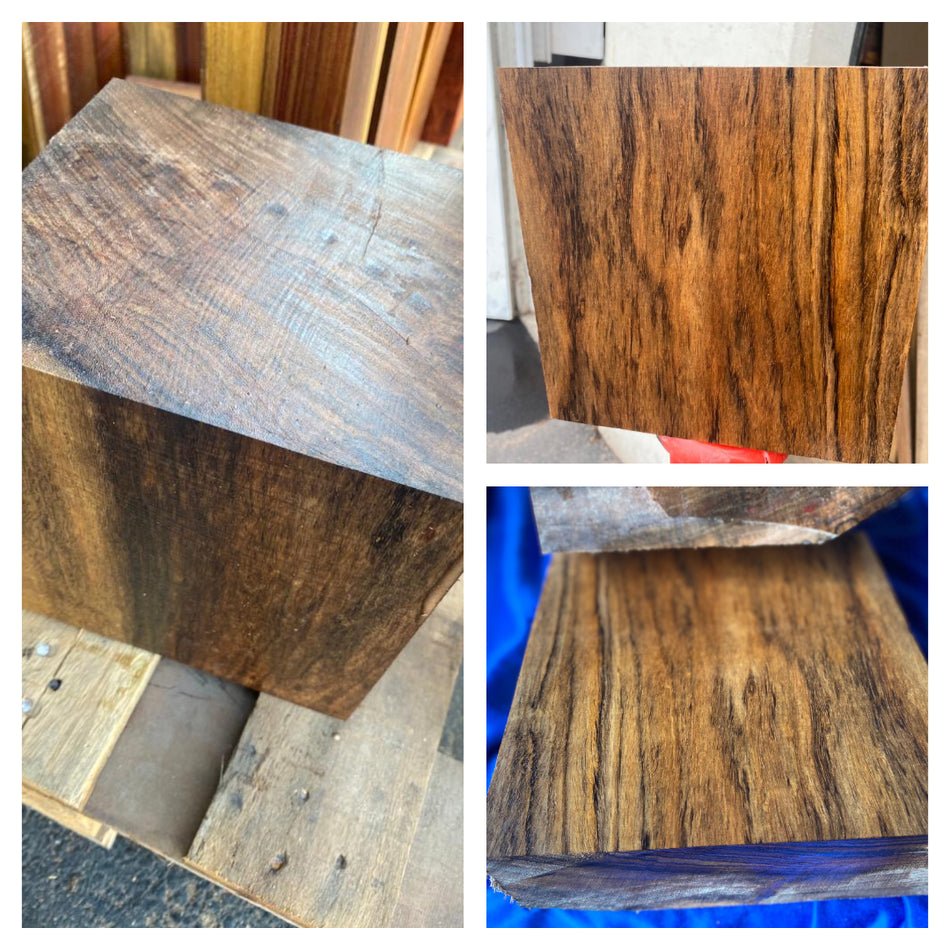 Paquete de 3 piezas en blanco para cuencos Ovangkol: 2x3x3, 2x4x4 y 2x5x5