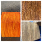 Pack #4 Pau Rosa 3 X 3 X 2 Bowl Blanks I Ovangkol 2x3x3 Bowl Blanks
