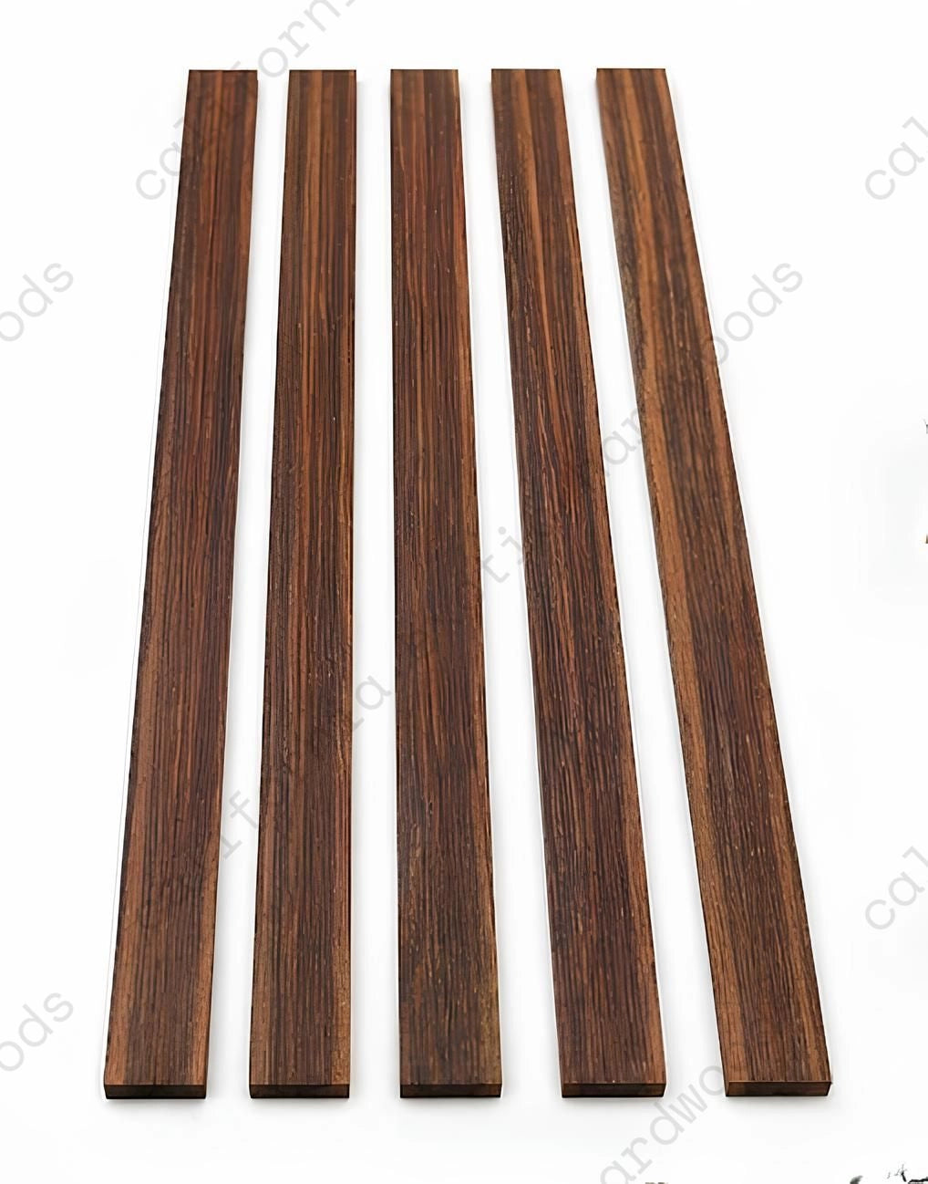 Pack of 5 Bolivian Rosewood Binding Wood Strips