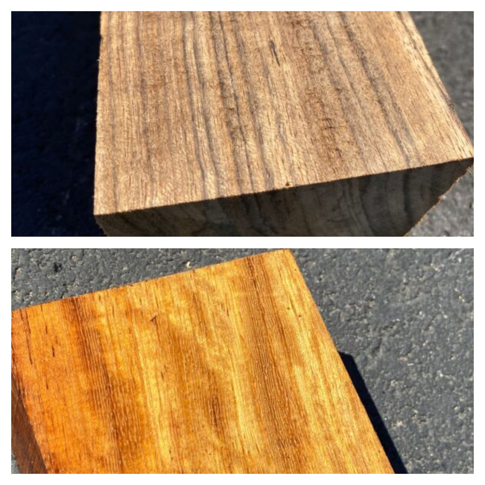 Paquete n.° 4 Cuencos de Iroko en blanco de 2” x 5” x 5” I Cuencos de Ovangkol en blanco de 2x5x5