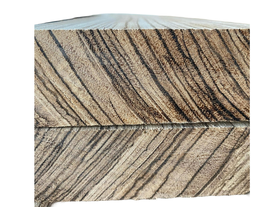 Zebrawood Book Matched Guitar Carved Tops/Plates - 21” x 7” x 5/8”
