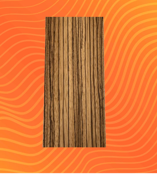 Mástil de madera de cebra en blanco para bajo eléctrico