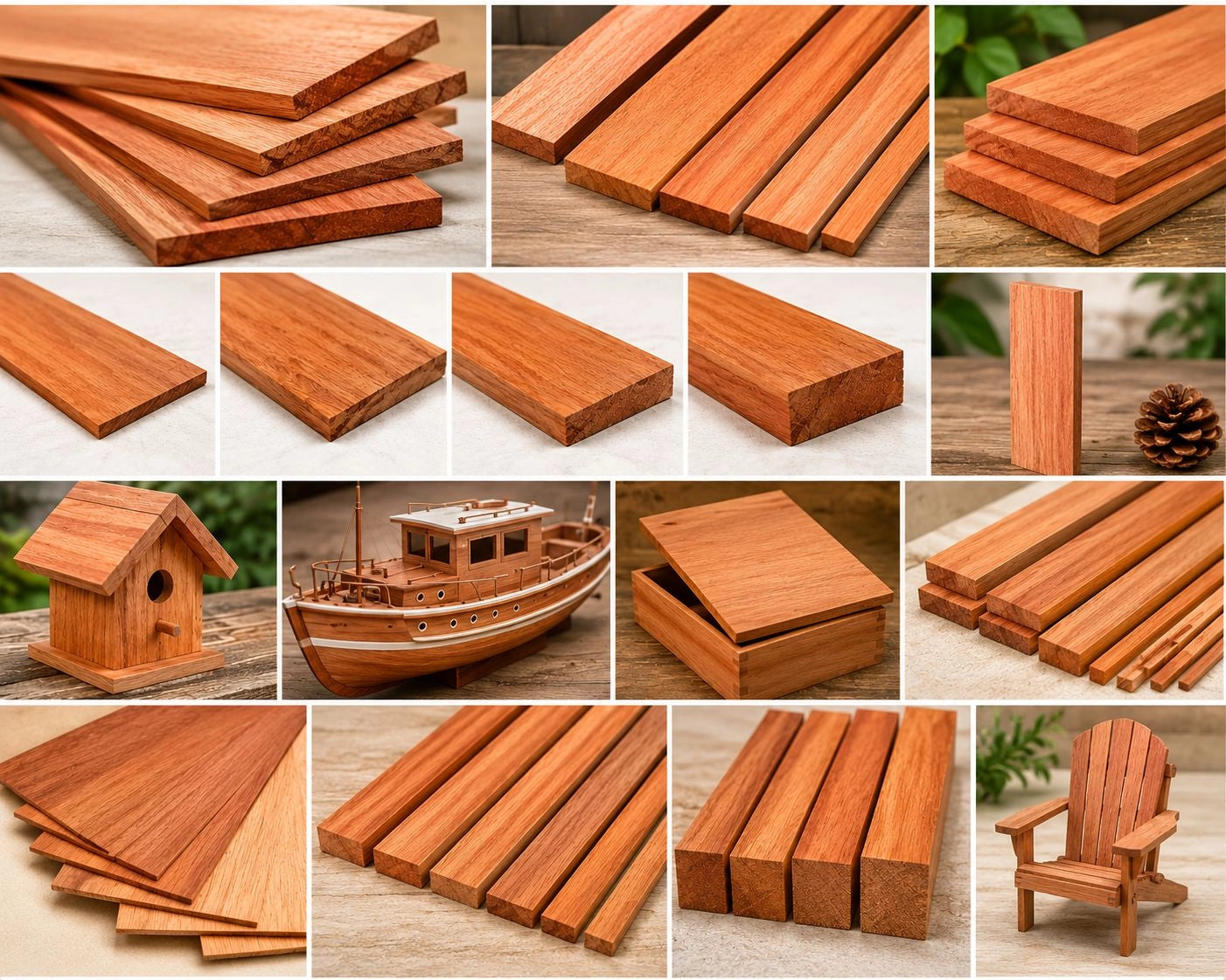 Spanish Cedar Dimensional Lumber – Premium Kiln-Dried Exotic Hardwood for Woodworking & Humidors